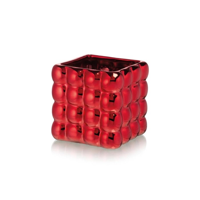 BUBBLE CUBE 11.5X11.5X11.7 RED ELECTROPAIN
